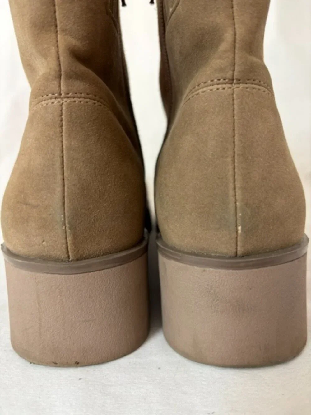 Rockport Dania Camel Suede Wedge Ankle Boot Women's Size 9